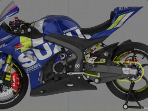 suzuki gsx r 1000 ecstar livery 3D Model
