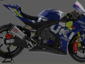 suzuki gsx r 1000 ecstar livery 3D Model