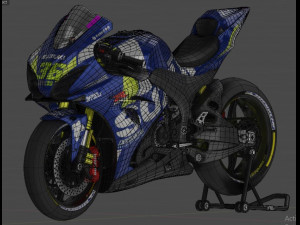 suzuki gsx r 1000 ecstar livery 3D Модель