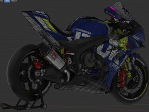 suzuki gsx r 1000 ecstar livery 3D Модель