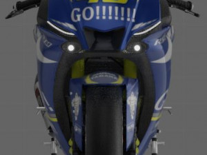 yamaha yzf r1 m 2020 with gauloises livery Modello 3D in Motocicletta 3DExport