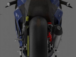 yamaha yzf r1-m 2020 with gauloises livery 3D Model