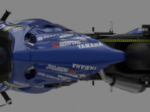 yamaha yzf r1-m 2020 with gauloises livery 3D Model
