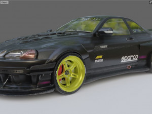 toyota soarer 1991 with 1lr-gue engine 3D Model