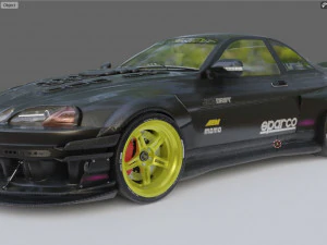 टोयोटा सोअरर 1991 1एलआर-ग्यू इंजन के साथ 3D मॉडल