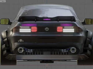 toyota soarer 1991 with 1lr-gue engine 3Dモデル