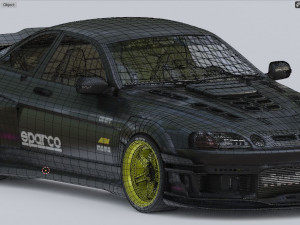 toyota soarer 1991 with 1lr-gue engine 3Dモデル