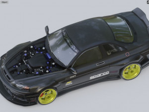 toyota soarer 1991 with 1lr-gue engine 3Dモデル
