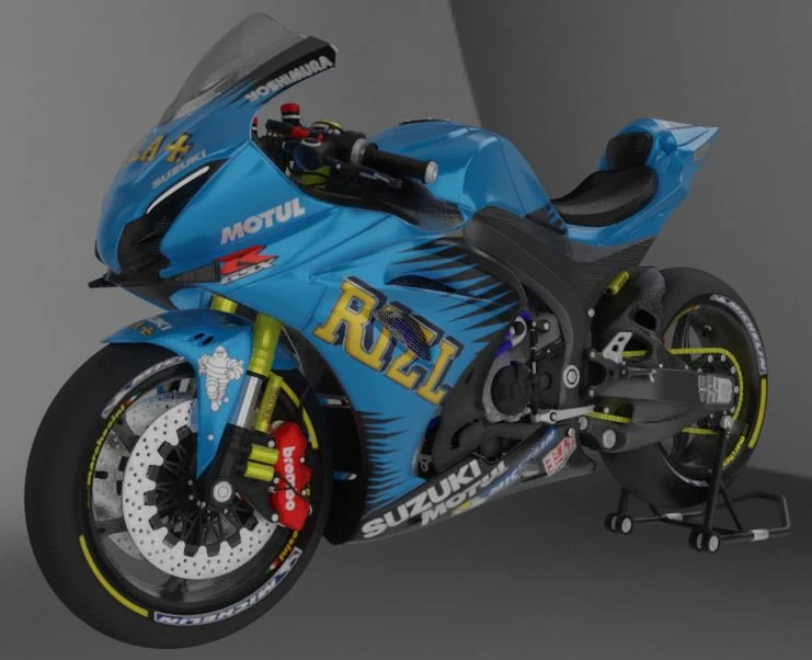 suzuki gsx-r 1000 rizla suzuki livery 3D Model .c4d .max .obj .3ds .fbx .stl .blend 