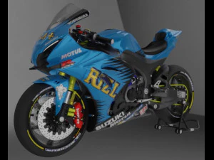 suzuki gsx-r 1000 rizla suzuki livery 3D Model