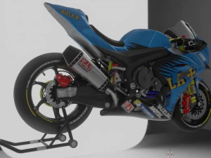 suzuki gsx-r 1000 rizla suzuki livery 3D Model