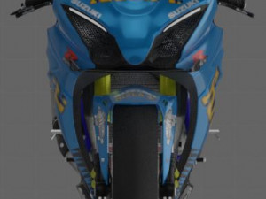 suzuki gsx-r 1000 rizla suzuki livery 3D मॉडल