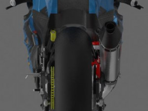 suzuki gsx-r 1000 rizla suzuki livery 3D मॉडल