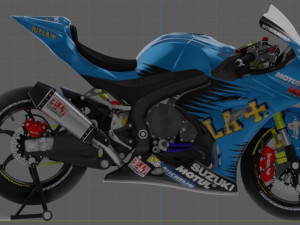 suzuki gsx-r 1000 rizla suzuki livery 3D मॉडल