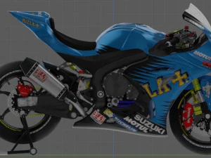 suzuki gsx-r 1000 rizla suzuki livery 3D Model