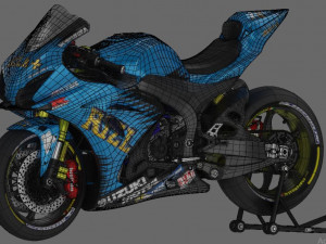 suzuki gsx-r 1000 rizla suzuki livery 3D मॉडल