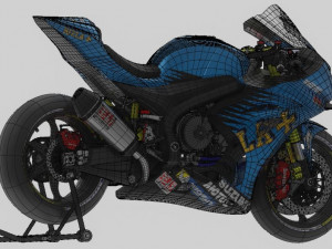 suzuki gsx-r 1000 rizla suzuki livery 3D मॉडल
