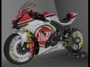 suzuki gsx-r 1000 lucky strike livery 3D Model