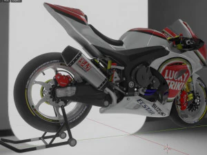 suzuki gsx-r 1000 lucky strike livery 3D Model