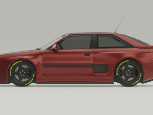 AUDI A2 Widebody Kit 3D Model