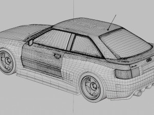 AUDI A2 Widebody Kit 3D Model
