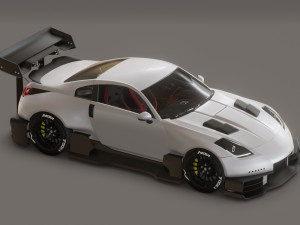 Nissan 350 Z Widebody Kit Modelo 3D