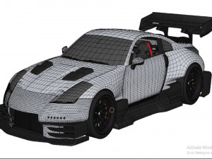 Nissan 350 Z Widebody Kit Modelo 3D