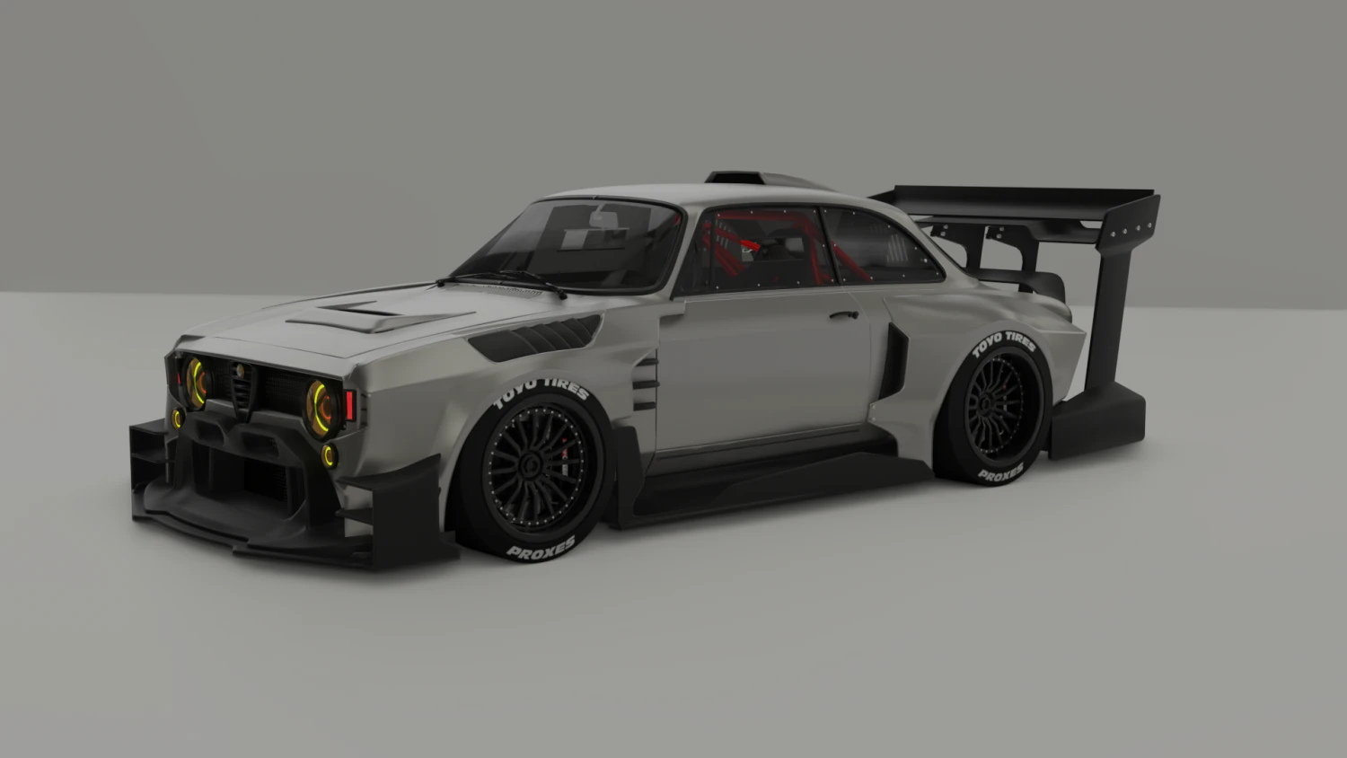 Alfa Romeo Time Attack Kit 3D Model .c4d .max .obj .3ds .fbx .stl .blend