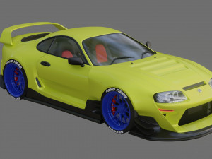 Supra MKIV Widebody Kit 3D Model