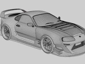 Supra MKIV Widebody Kit 3D Model