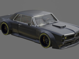 Pontiac GTO Widebody Kit 3D Model