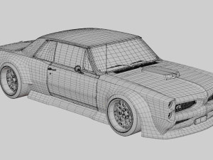 Pontiac GTO Widebody Kit Modèle 3D