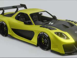 Kit carrozzeria lato velo Mazda RX-7 Modello 3D