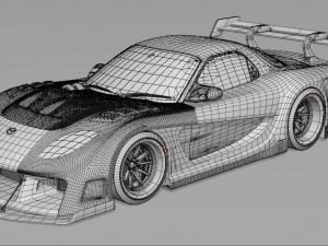 Mazda RX-7 Veilside Bodykit 3D मॉडल