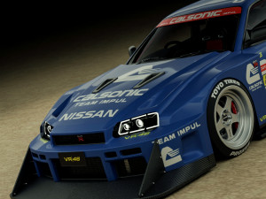 Nissan R34 Calsonic Livery 3D Model