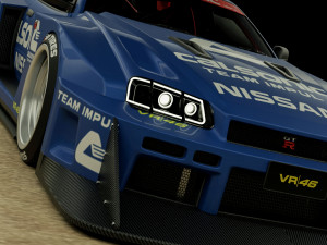 Nissan R34 Calsonic Livery 3D Model