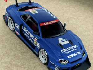 Nissan R34 Calsonic Livery 3D Model