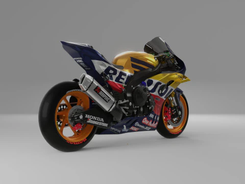 Honda CBR1000RR-R Repsol Liver 2024 3D Model