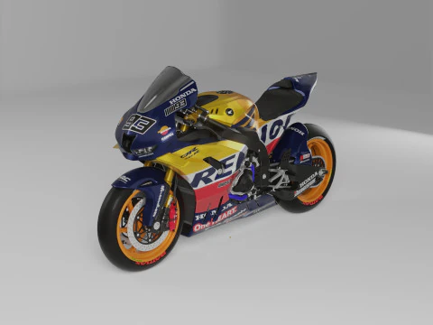 Honda CBR1000RR-R Repsol Liver 2024 3D Model