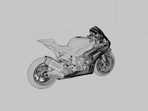 Honda CBR1000RR-R Repsol Liver 2024 3D Model