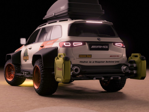 Mercedes GLS Oveland Style 3D Model