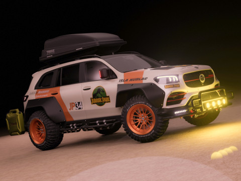 Mercedes GLS Oveland Style 3D 모델
