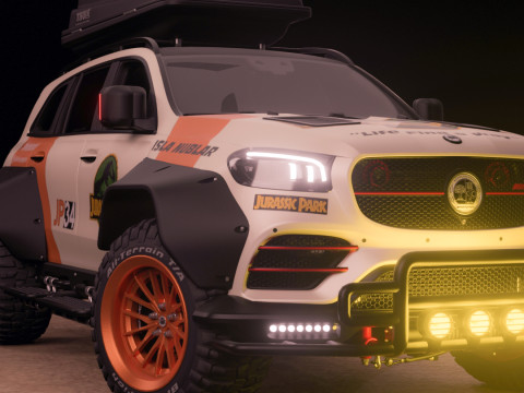 Mercedes GLS Oveland Style 3D 모델