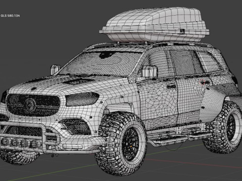 Mercedes GLS Oveland Style 3D 모델