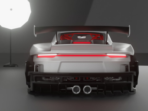 Porsche 911 Rennsport Bodykit Modelo 3D