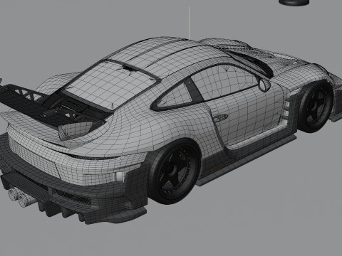 Porsche 911 Rennsport Bodykit Modelo 3D