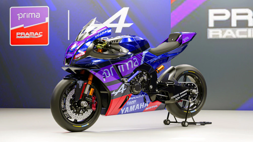 Yamaha R1-M with special livery of Prima Pramac Yamaha Racing Team 3D Model .c4d .max .obj .3ds .fbx .stl .blend 