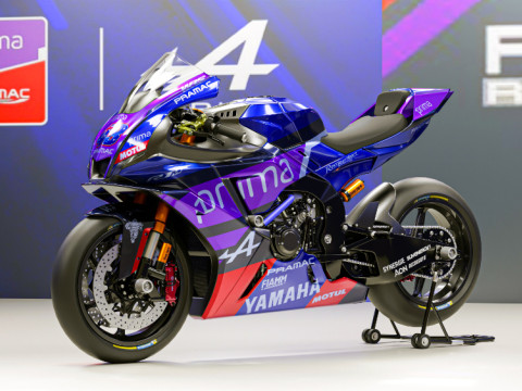 Yamaha R1-M with special livery of Prima Pramac Yamaha Racing Team 3D Model
