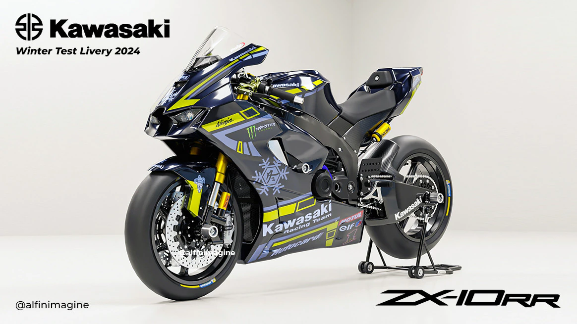 ZX10-RR with Winter Test Livery 2024 3D Model .c4d .max .obj .3ds .fbx .stl .blend