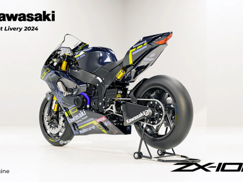 ZX10-RR with Winter Test Livery 2024 3D Model